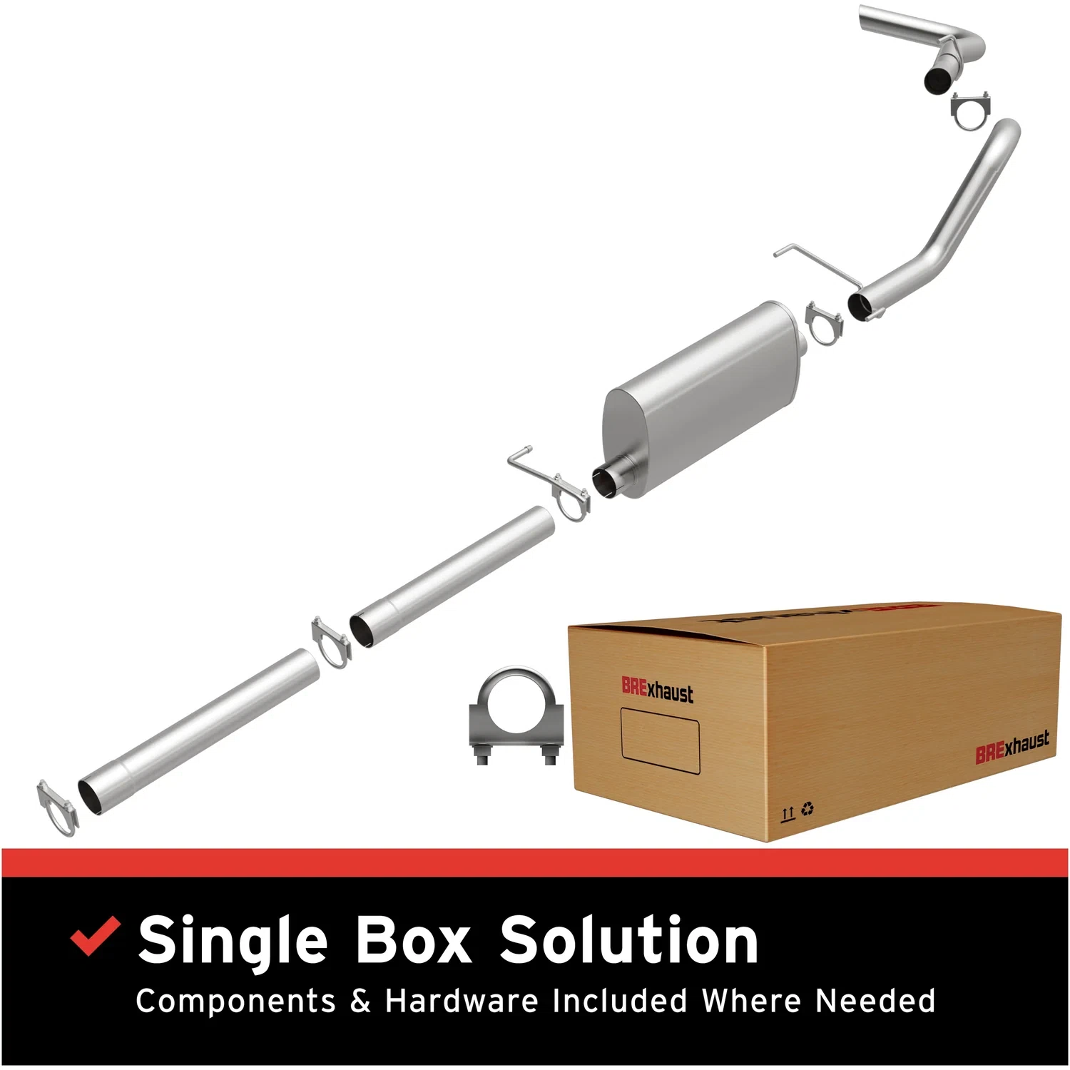 Fits 2003-2003 Dodge Ram 1500 5.7L Direct-Fit Replacement Exhaust System